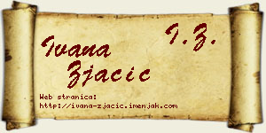 Ivana Zjačić vizit kartica